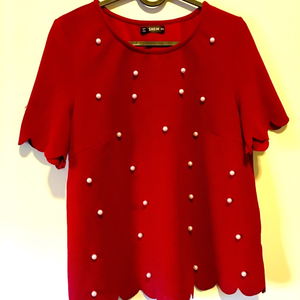 Red pearl shirt